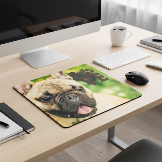 French Bulldog Love Paw Thick Mouse Pad For Desk Gift