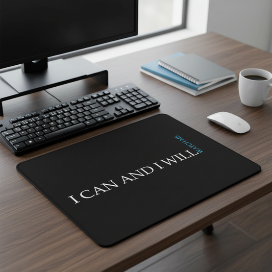 I Can And I Will Watch Me Thick Motivational Mouse Pad