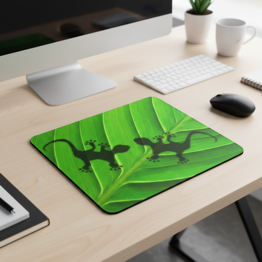 Gecko Shadow Thick Mouse Pad Oversized Desk Mat For Comfort