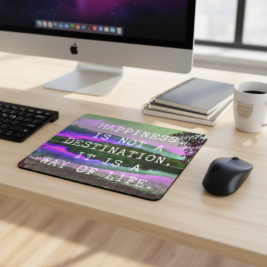 Happiness Is Not a Destination Thick Mouse Pad Desk Mat