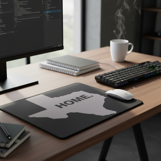 Home Texas Gray Thick Mouse Pad Desk Mat For Office