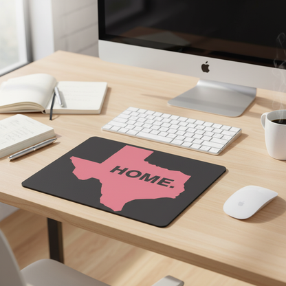 Home Texas Pink Thick Mouse Pad Desk Mat Non Slip Office