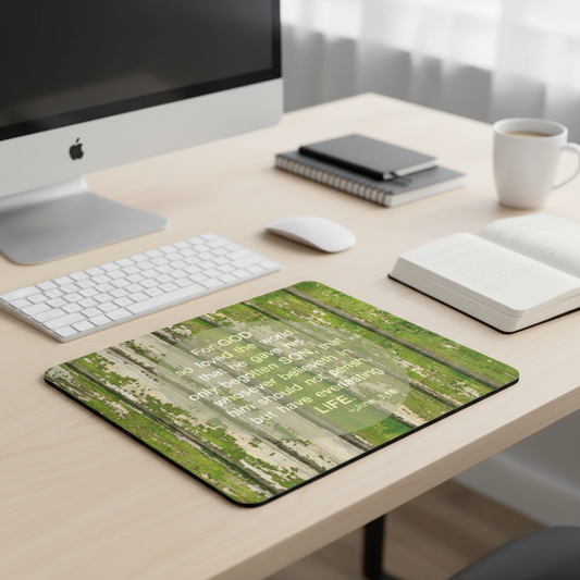 For God So Loved The World Thick Mouse Pad Bible Verse