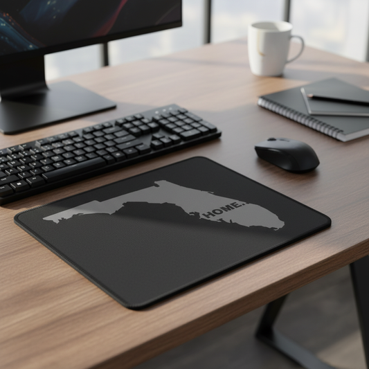 Florida State Outline Grey Thick Mouse Pad Home Office