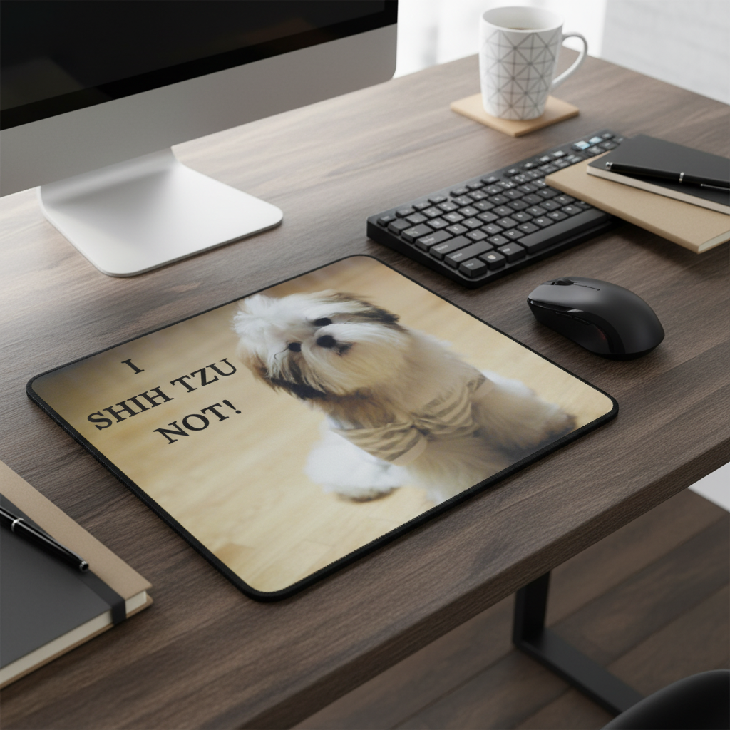 I Shih Tzu Not Funny Thick Mouse Pad Desk Mat Home Office