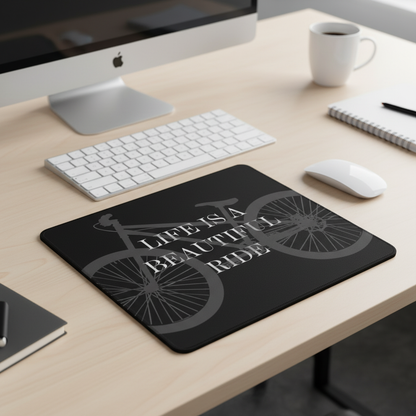 Life Is A Beautiful Ride Thick Mouse Pad For Cyclists