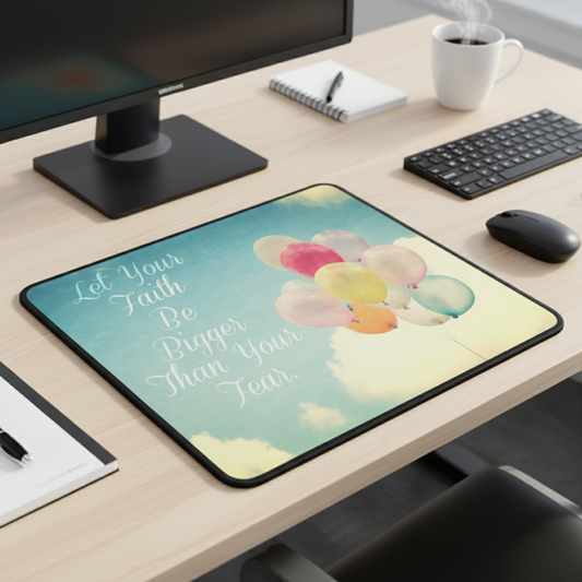 Let Your Faith Be Bigger Than Your Fear Thick Mouse Pad