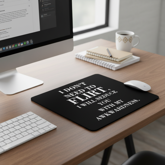 I Do Not Need To Flirt Thick Mouse Pad Funny Desk Mat