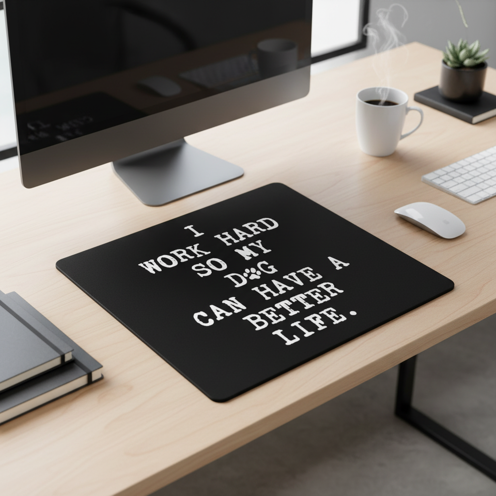 I Work Hard So My Dog Can Have A Better Life Mouse Pad
