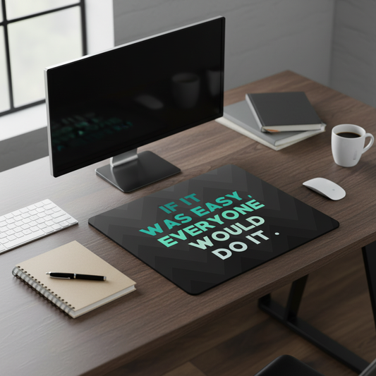 If It Was Easy Everyone Would Do It Thick Mouse Pad
