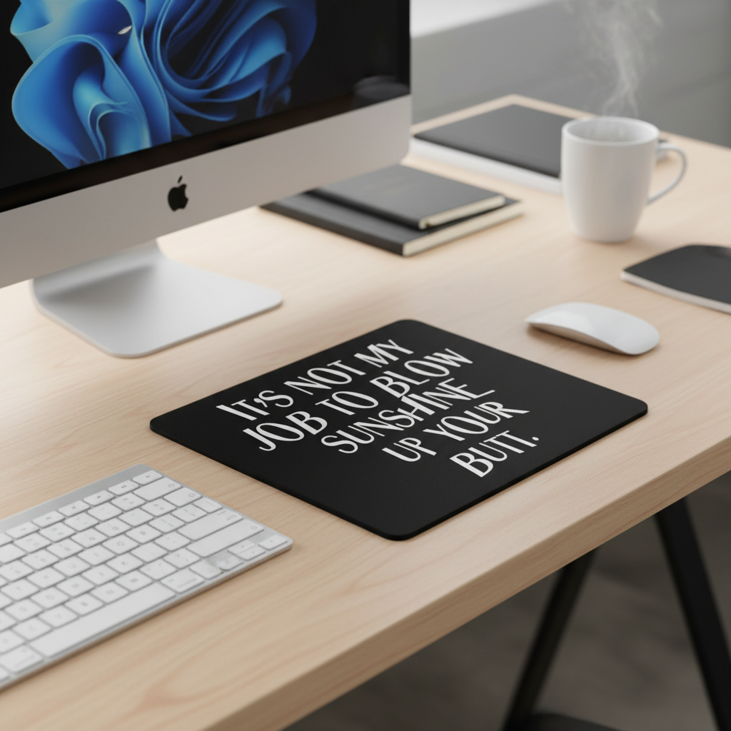 Its Not My Job To Blow Sunshine Up Your Butt Mouse Pad