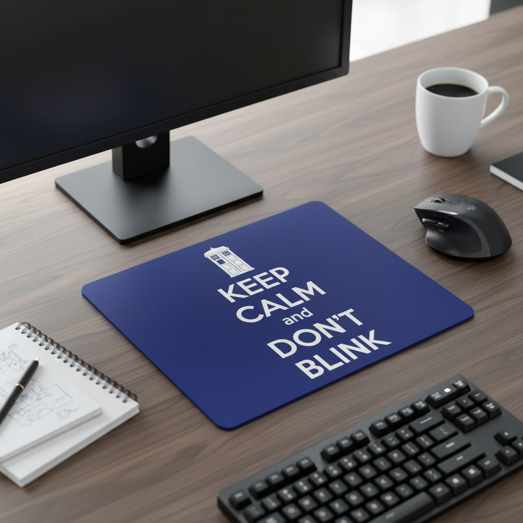 Keep Calm and Dont Blink Extra Thick Gaming Mouse Pad