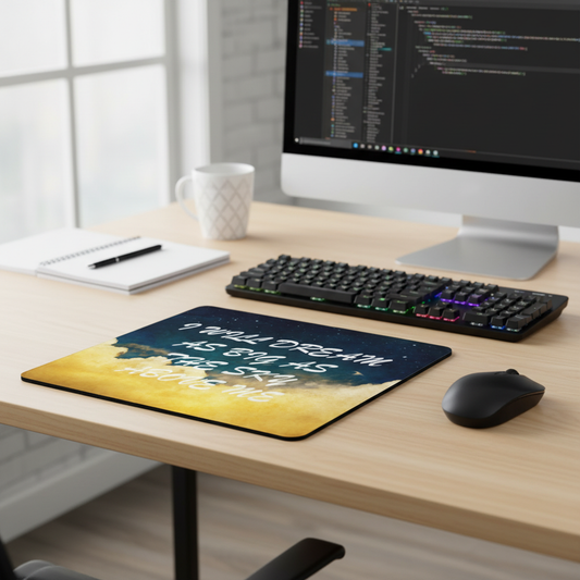 I Will Dream As Big As The Sky Thick Mouse Pad Desk Gear
