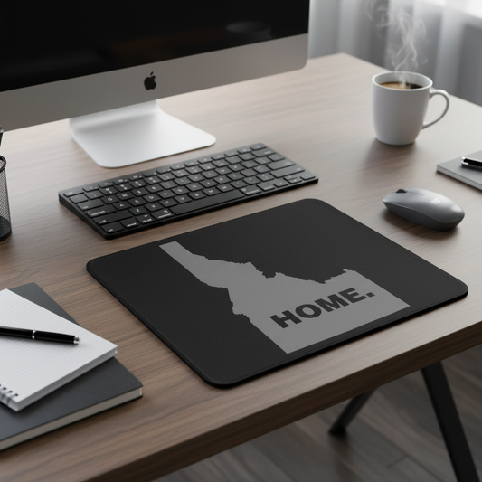 Idaho State Outline Home Grey Thick Mouse Pad For Desk
