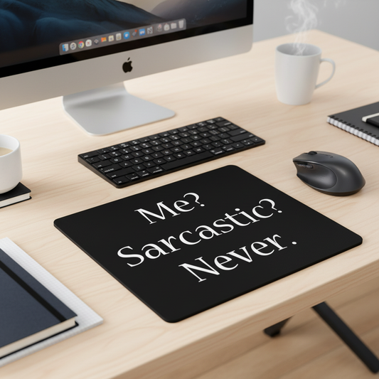 Me Sarcastic Never Thick Mouse Pad Desk Mat Home Office