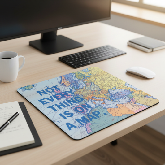 Not Every Thing Is On A Map Thick Mouse Pad For Desk
