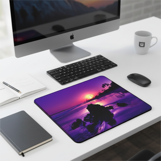 Palm Beach Sunset Thick Mouse Pad Desk Mat For Comfort