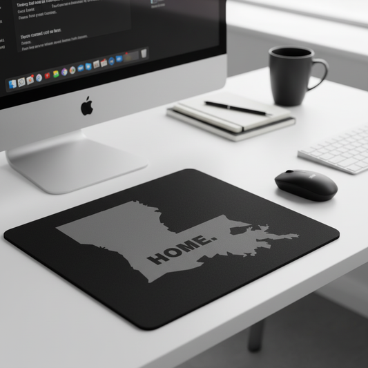 Louisiana State Outline Mouse Pad Home Grey Thick Desk Mat