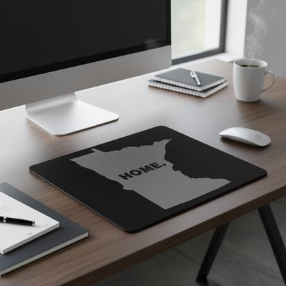 Minnesota State Outline Home Grey Extra Thick Mouse Pad