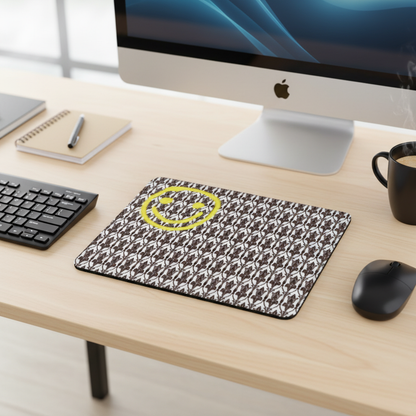 Sherlock Wallpaper Damask Smiley Thick Mouse Pad Yellow