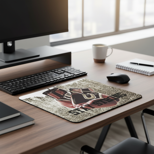 Stay Strong Boxing Gloves Thick Mouse Pad For Desk Use