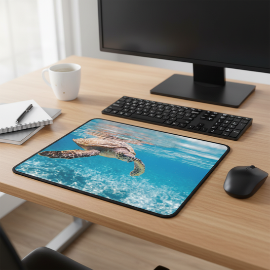 Sea Turtle In The Ocean Thick Mouse Pad For Long Work