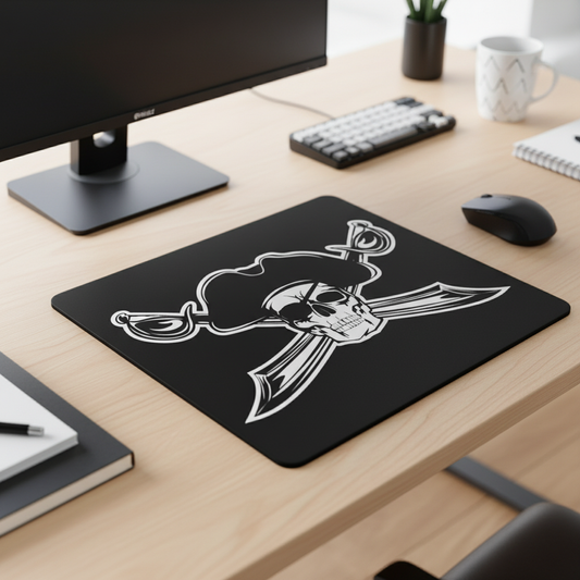 Skull Pirate Thick Mouse Pad With Cushioned Surface