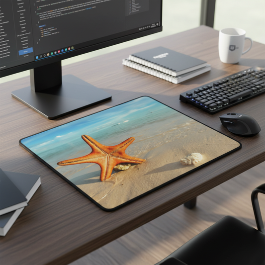 Starfish Beach Thick Mouse Pad With Cushioned Surface