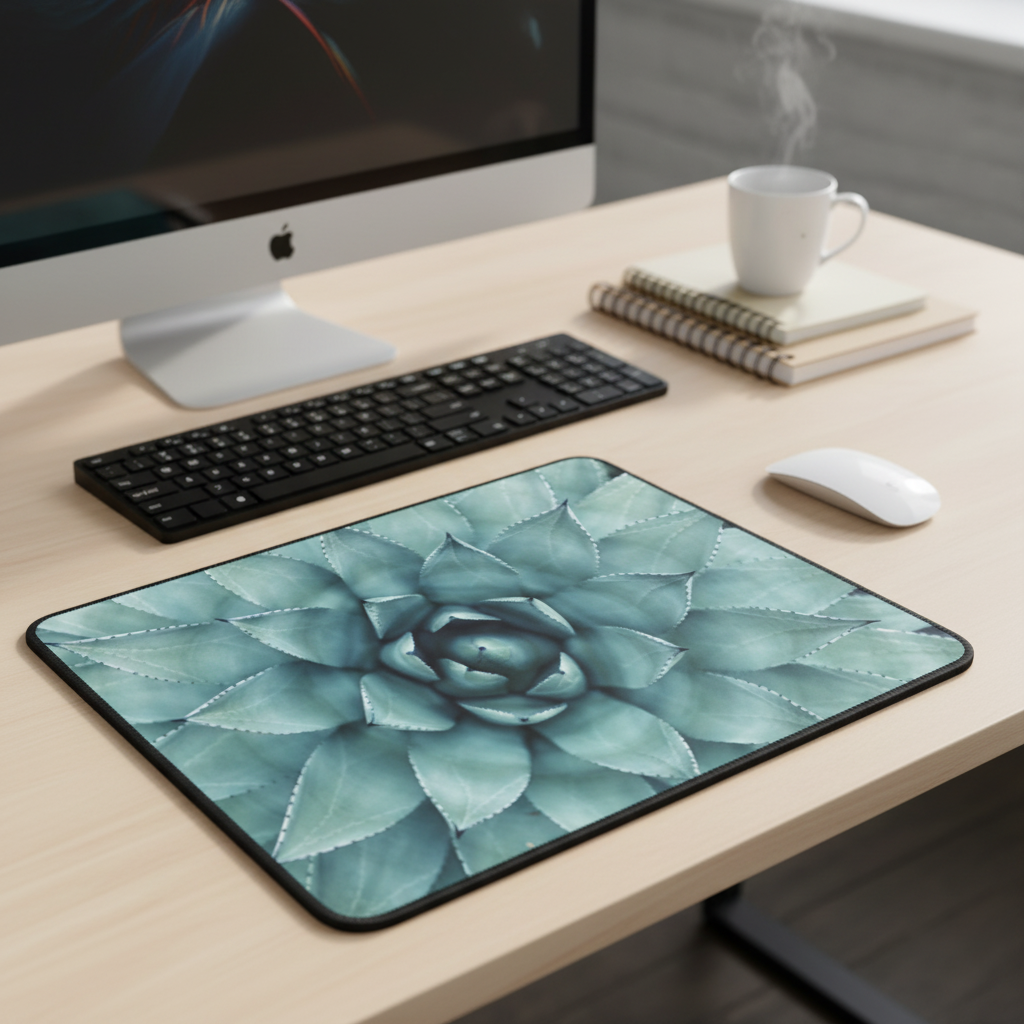 Upclose Succulent Thick Mouse Pad For Desk And Office