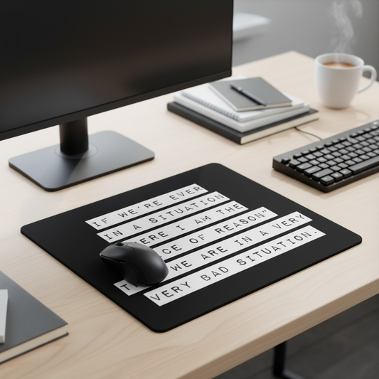 Very Bad Situation Thick Mouse Pad Large Desk Mat Non Slip