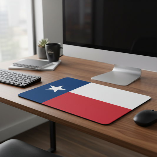 Texas Flag Thick Cushioned Mouse Pad For Desk Use Everyday