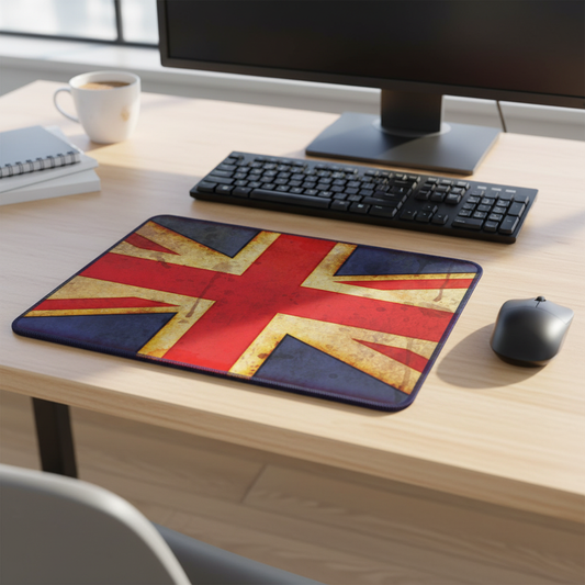 Union Jack Flag Thick Mouse Pad Cushioned Desk Mat