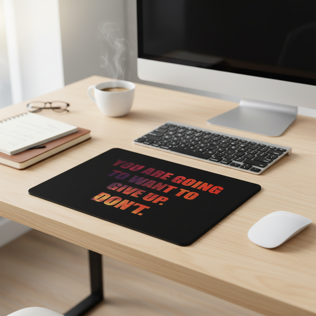 You Are Going To Want To Give Up Dont Thick Mouse Pad
