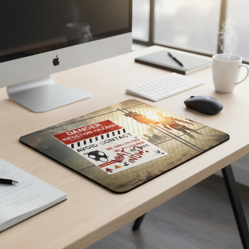 Zombie Aftermath Thick Mouse Pad For Immersive Gaming