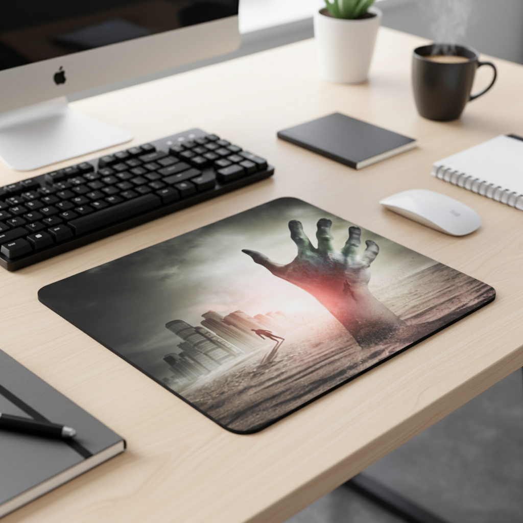 Zombies Rising Thick Mouse Pad For Comfort And Focus
