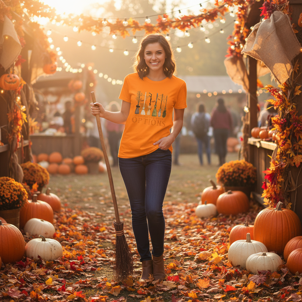 Girls Gotta Have Options Brooms Unisex T Shirt Design