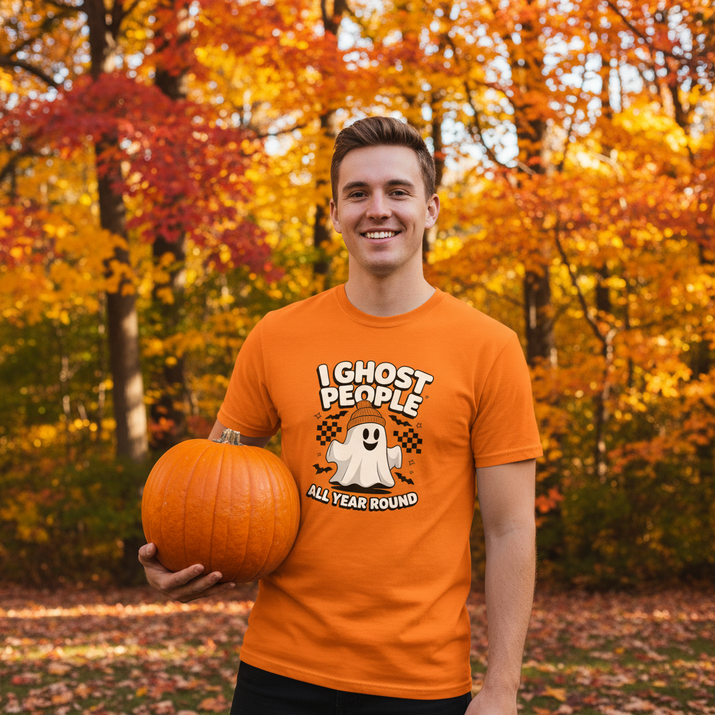 I Ghost People All Year Unisex T Shirt Funny Graphic Tee