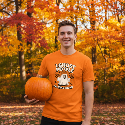 I Ghost People All Year Unisex T Shirt Funny Graphic Tee