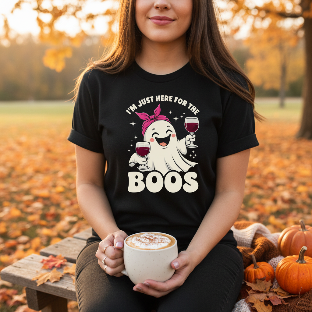 Im Just Here For The Boos Unisex T Shirt Graphic Tee