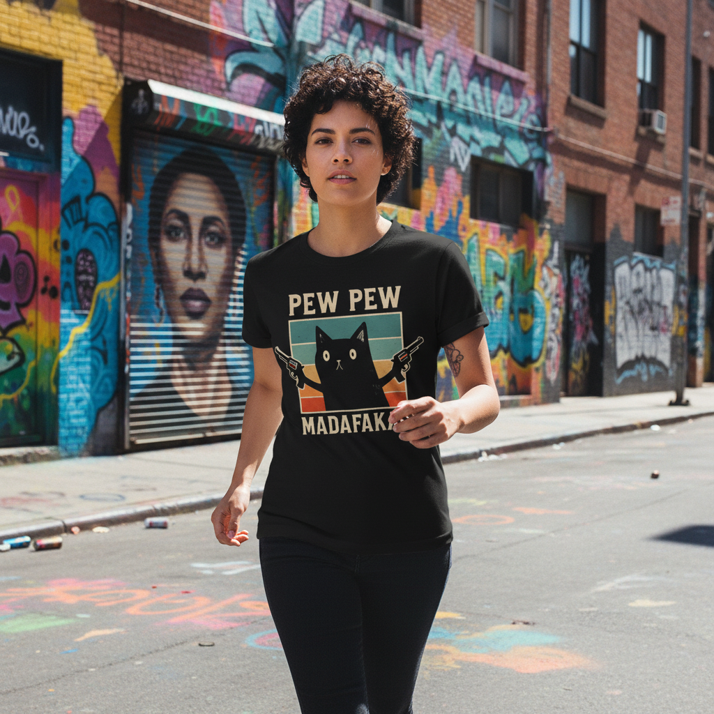 Pew Pew Madafakas Unisex T Shirt Premium Fun Graphic Tee