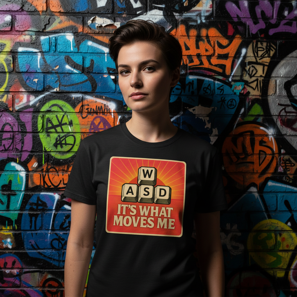 Vintage Graphic WASD Its What Moves Me Unisex T Shirt