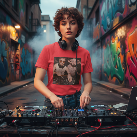 Harry Potter And Dobby DJ Unisex Graphic Tee Shirt Edition