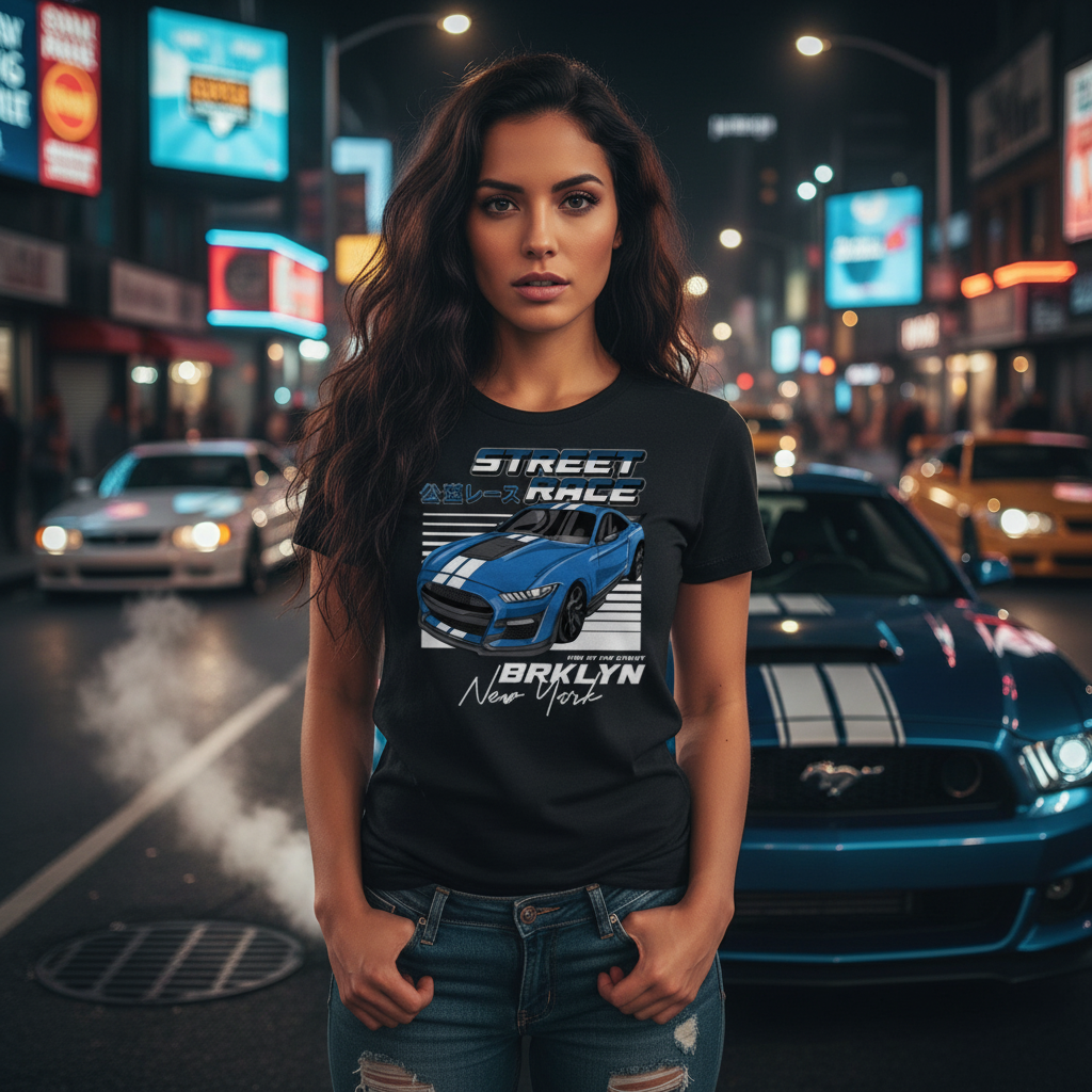 Ford Mustang Shelby GT500 Graphic Tee Unisex Short Sleeve Cotton T Shirt For Car Lovers