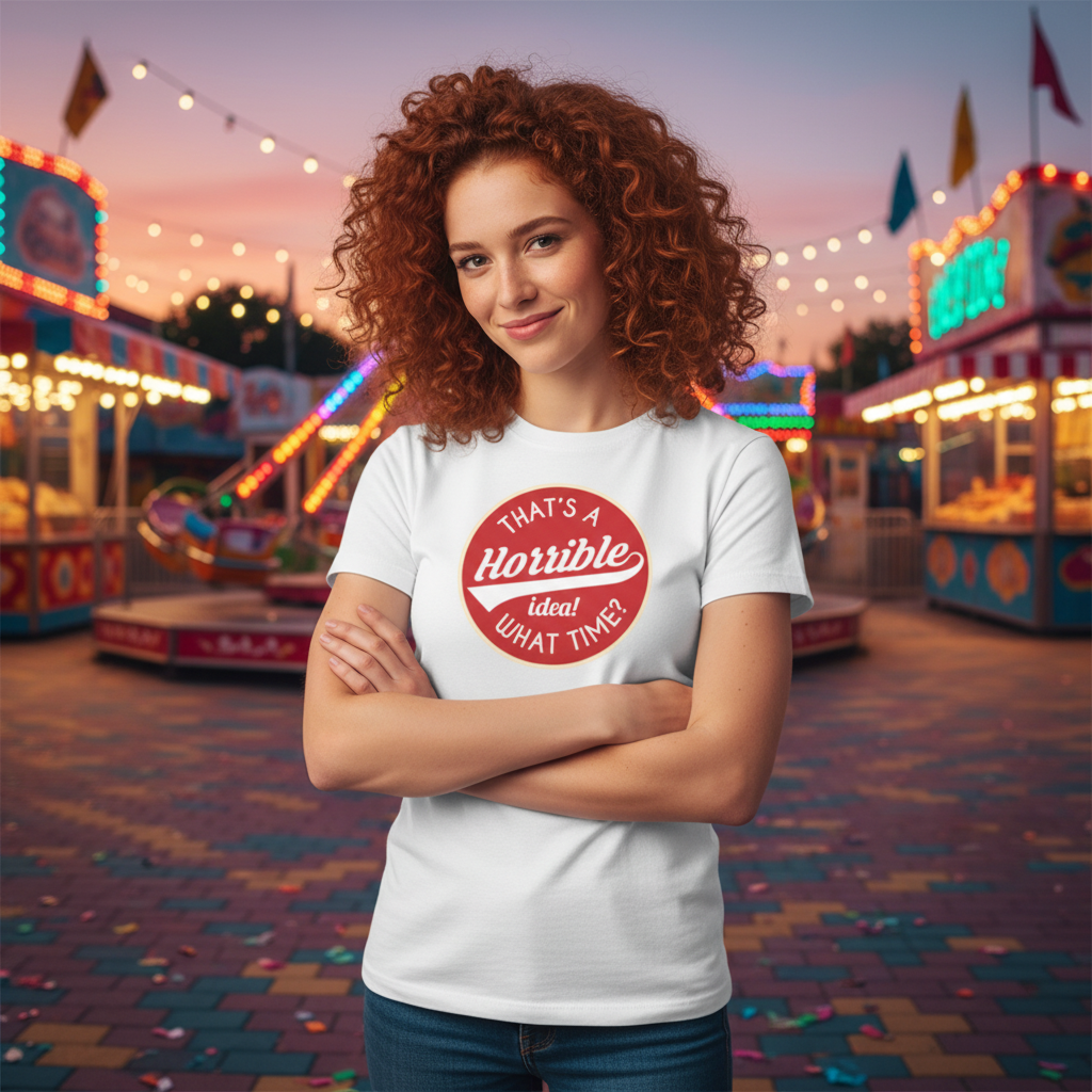 That's A Hotible Idea What Time Unisex Graphic T Shirt Funny Sarcasm Tee For Men And Women