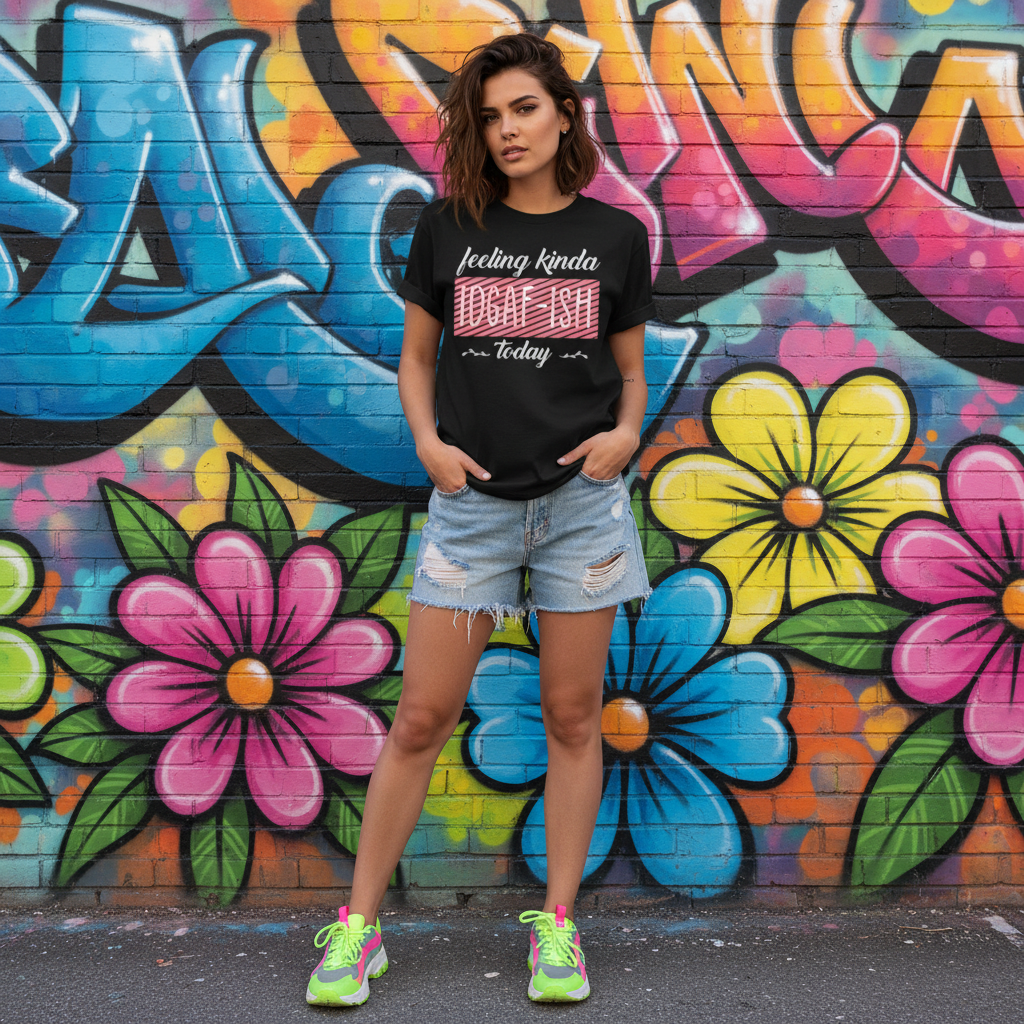 Feeling Kinda IDGAFish Today Graphic Tee For Unisex Adults Soft Cotton Comfort Premium Quality