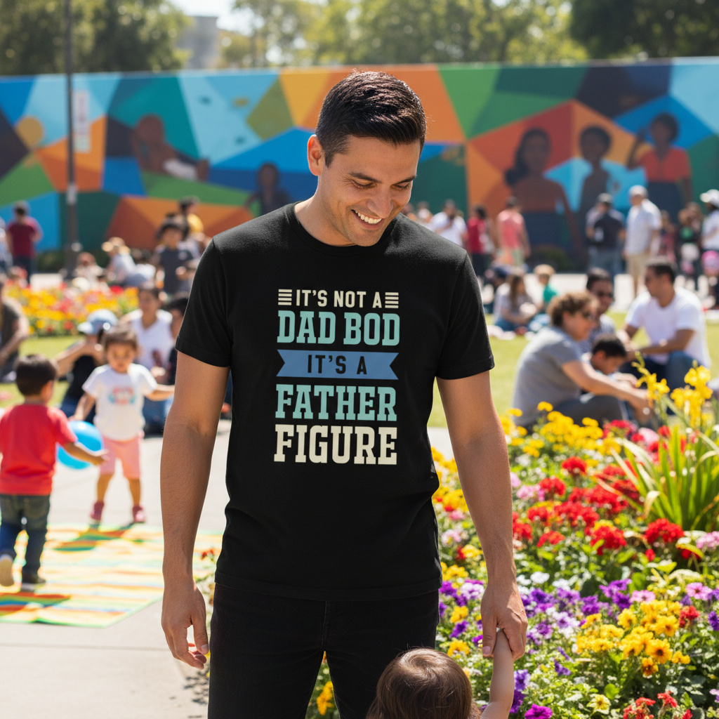 It's Not A Dad Bod It's A Father Figure Unisex T Shirt For Men Women Cotton Short Sleeve