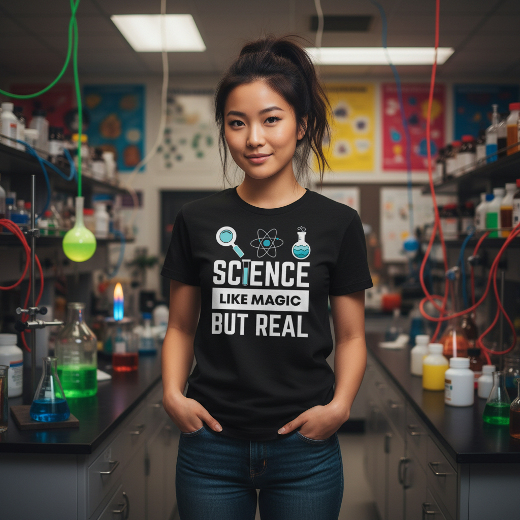 Science Like Magic But Real Unisex Graphic T Shirt For Science Lovers Educational Apparel