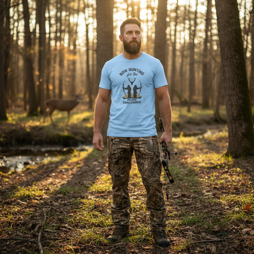 Bow Hunting For The More Challenging Archery Graphic T Shirt For Unisex Outdoor Enthusiasts
