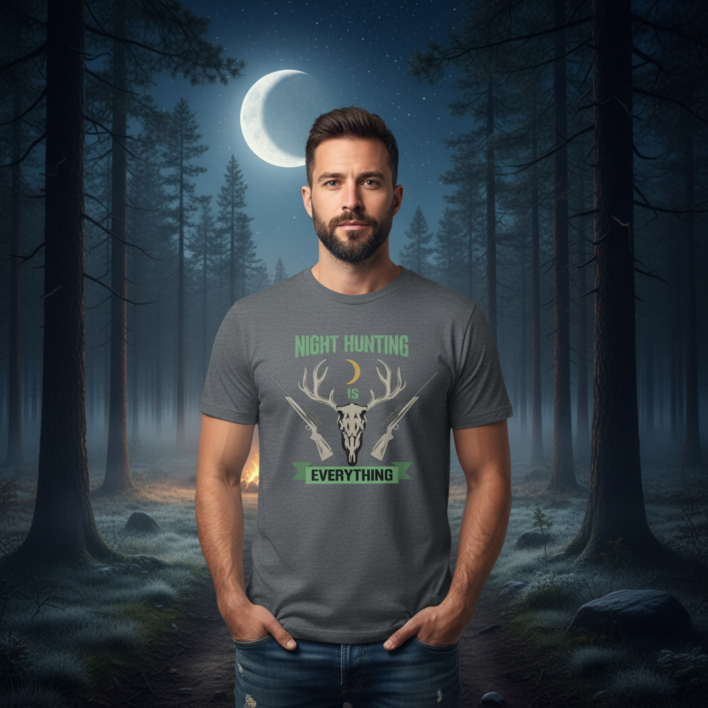 Night Hunting Is Everything Deer Skull Unisex T Shirt