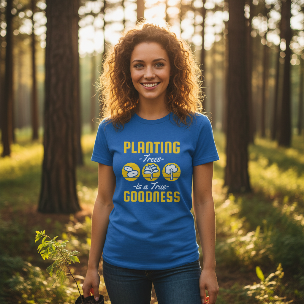 Planting Goodness Graphic Tee For Gardeners Unisex Short Sleeve T Shirt With Nature Inspired Design